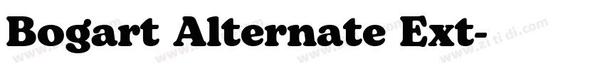 Bogart Alternate Ext字体转换